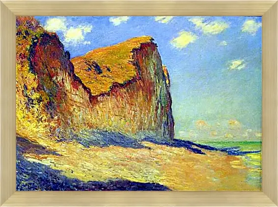 Картина в раме - Cliffs near Pourville. Клод Моне