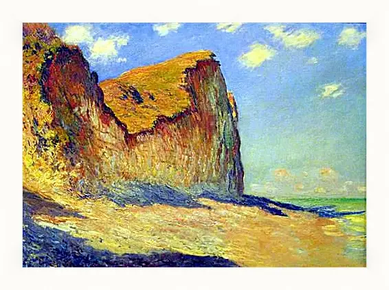 Картина в раме - Cliffs near Pourville. Клод Моне