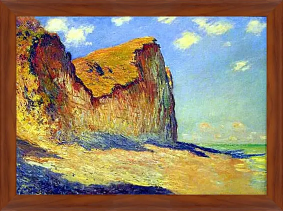 Картина в раме - Cliffs near Pourville. Клод Моне