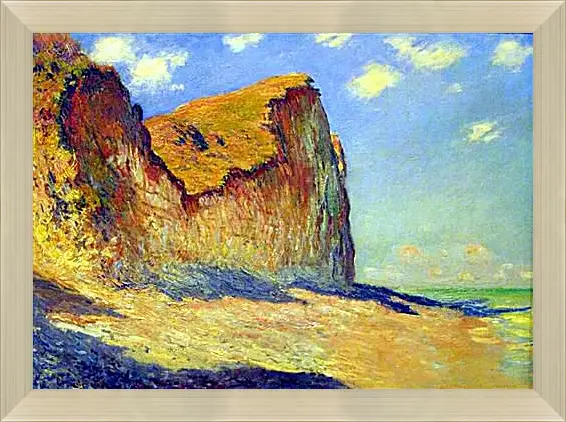 Картина в раме - Cliffs near Pourville. Клод Моне