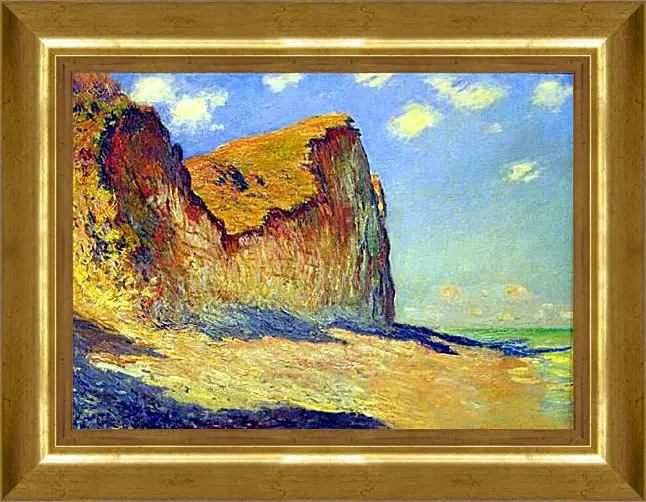 Картина в раме - Cliffs near Pourville. Клод Моне