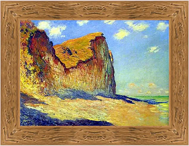 Картина в раме - Cliffs near Pourville. Клод Моне