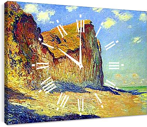 Часы картина - Cliffs near Pourville. Клод Моне