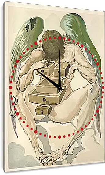 Часы картина - Неизвестная картина. Сальвадор Дали