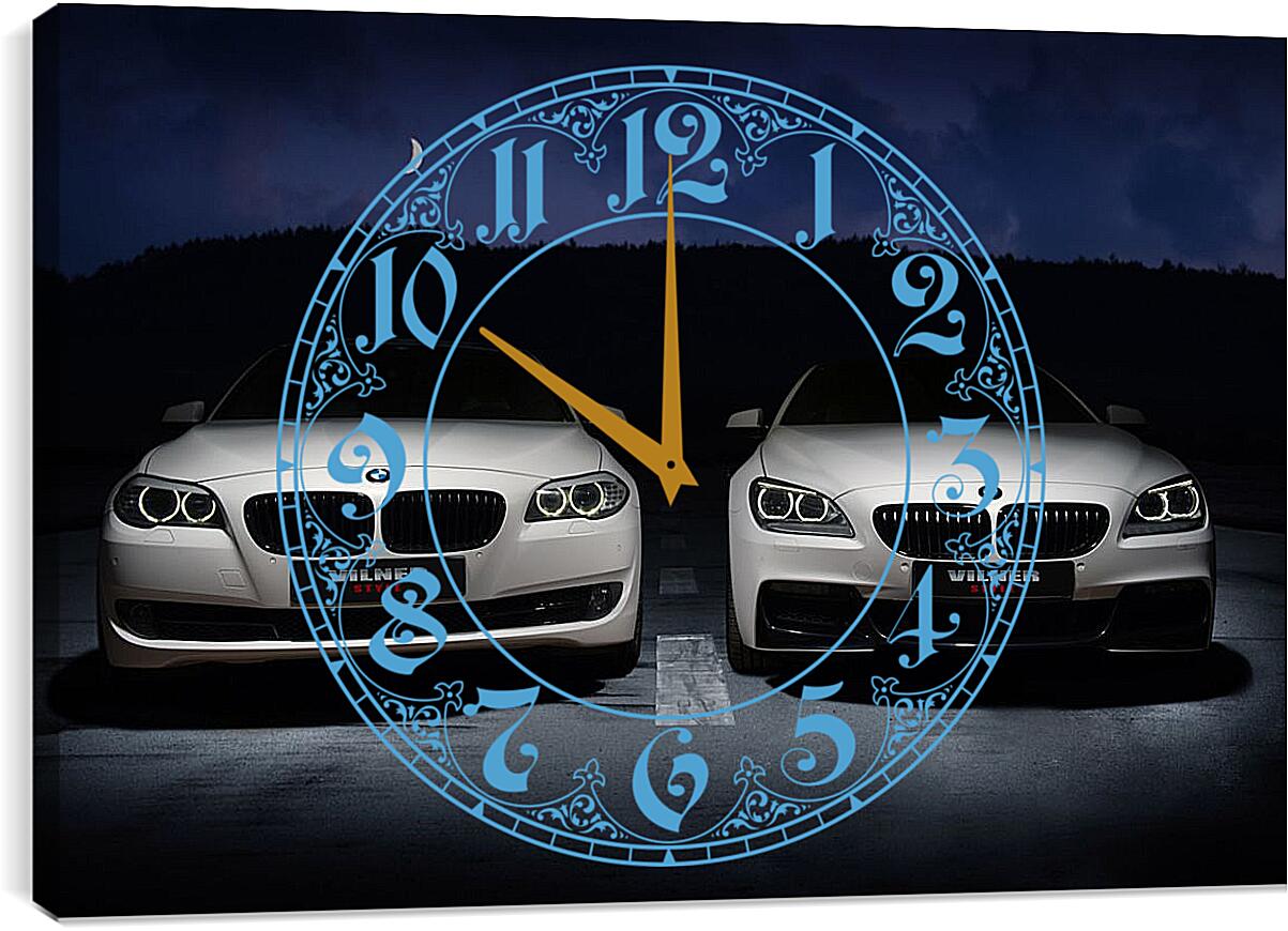 Часы картина - Две BMW