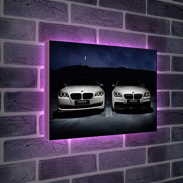 Лайтбокс световая панель - Две BMW