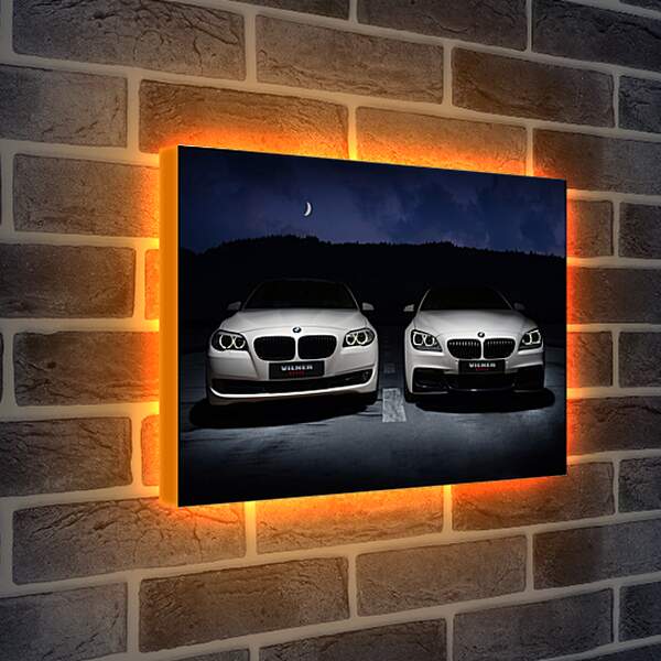 Лайтбокс световая панель - Две BMW