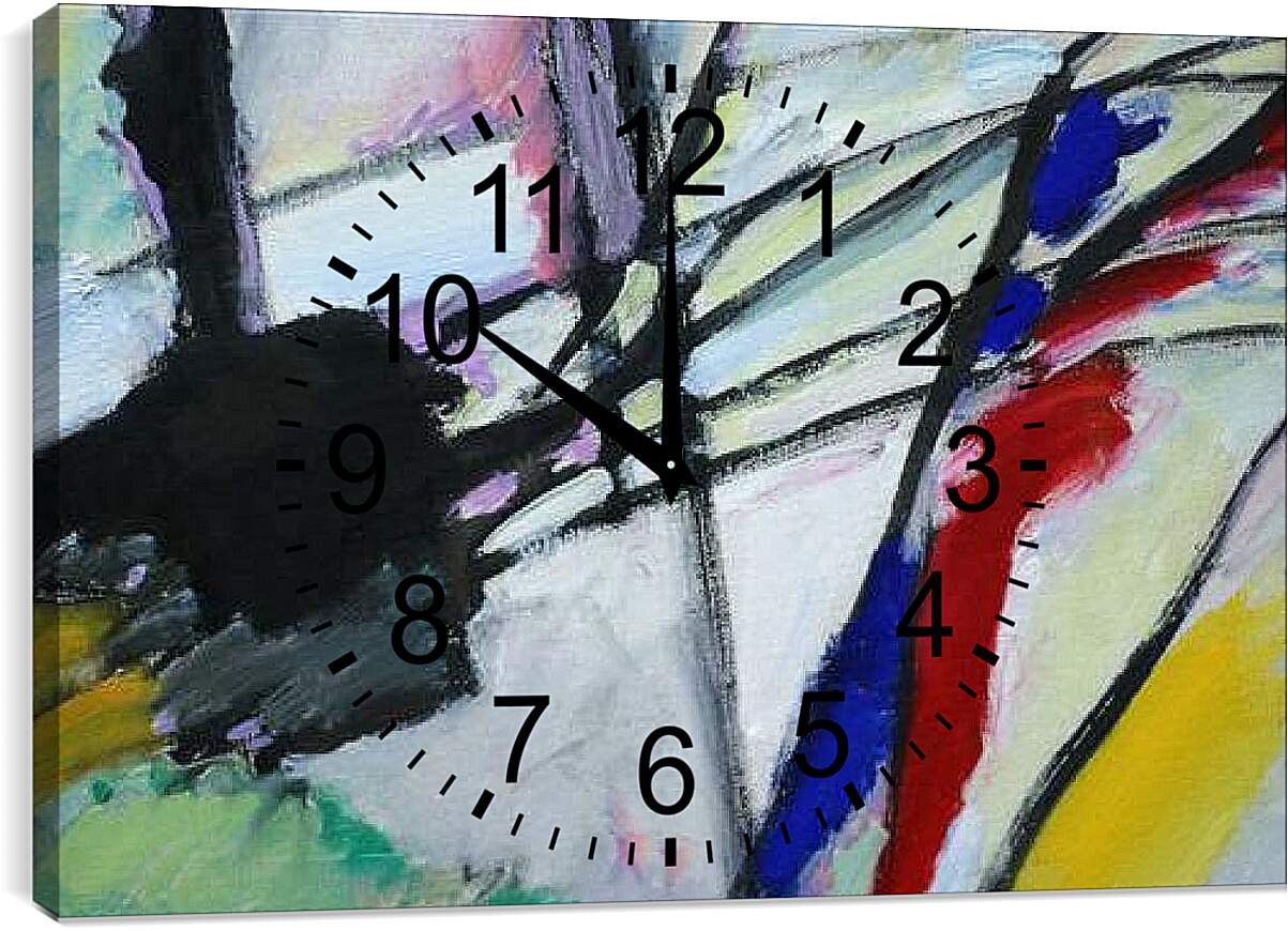 Часы картина - Panels for Edwin r Campbell (Detail). Кандинский Василий