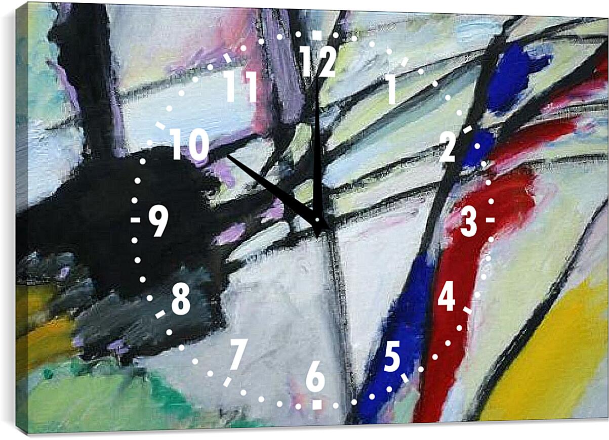 Часы картина - Panels for Edwin r Campbell (Detail). Кандинский Василий