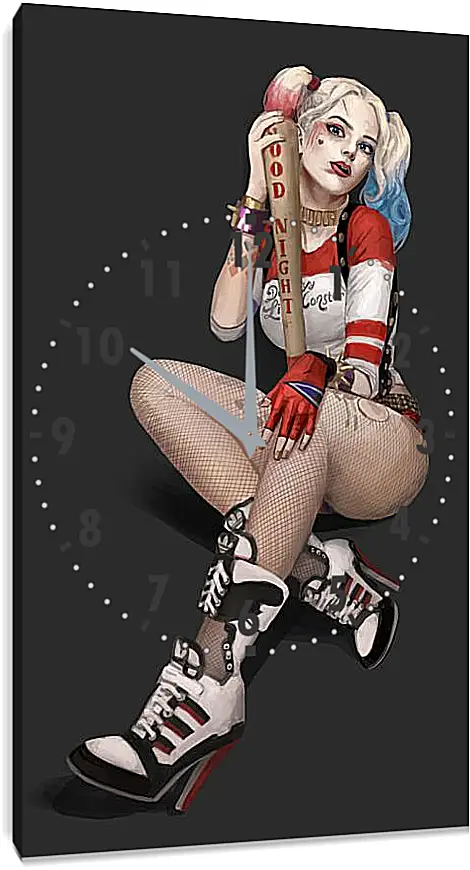 Часы картина - Харли Квинн (Harley Quinn)