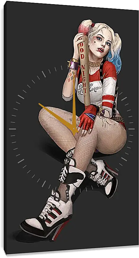 Часы картина - Харли Квинн (Harley Quinn)