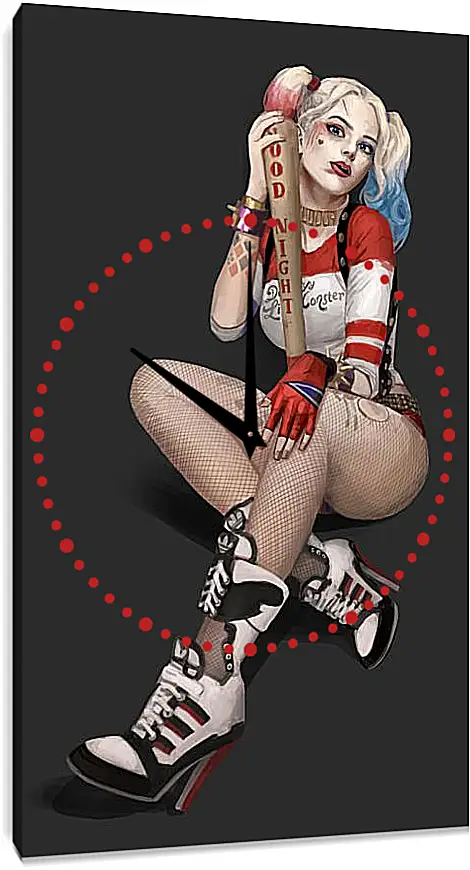 Часы картина - Харли Квинн (Harley Quinn)