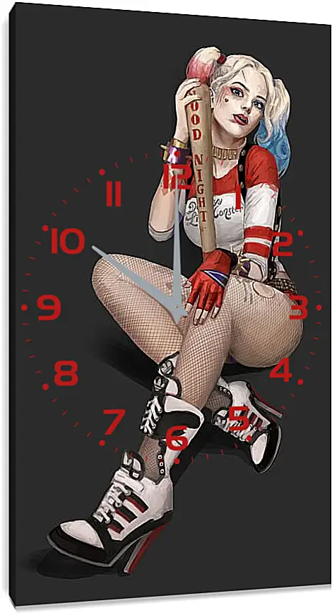 Часы картина - Харли Квинн (Harley Quinn)