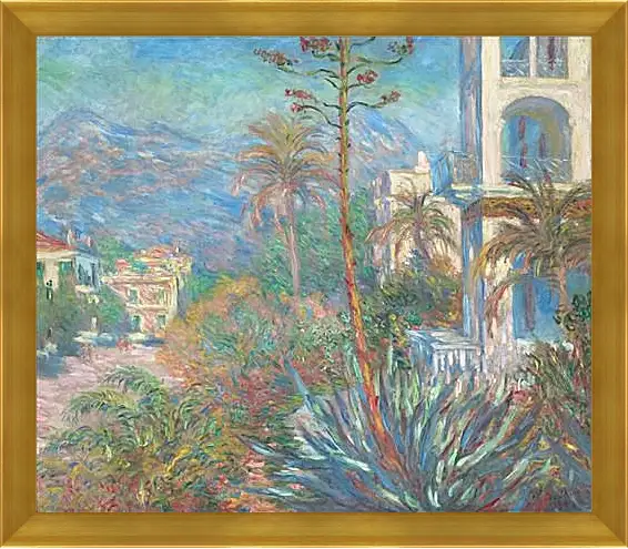 Картина в раме - Villas at Bordighera. Клод Моне