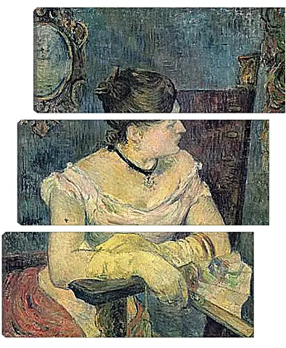 Модульная картина - Mette Gauguin en robe de soir. Поль Гоген