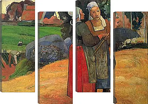 Модульная картина - Paysannes bretonnes. Поль Гоген