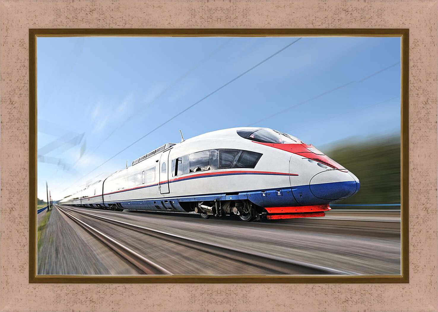 Картина в раме - Скоростной поезд