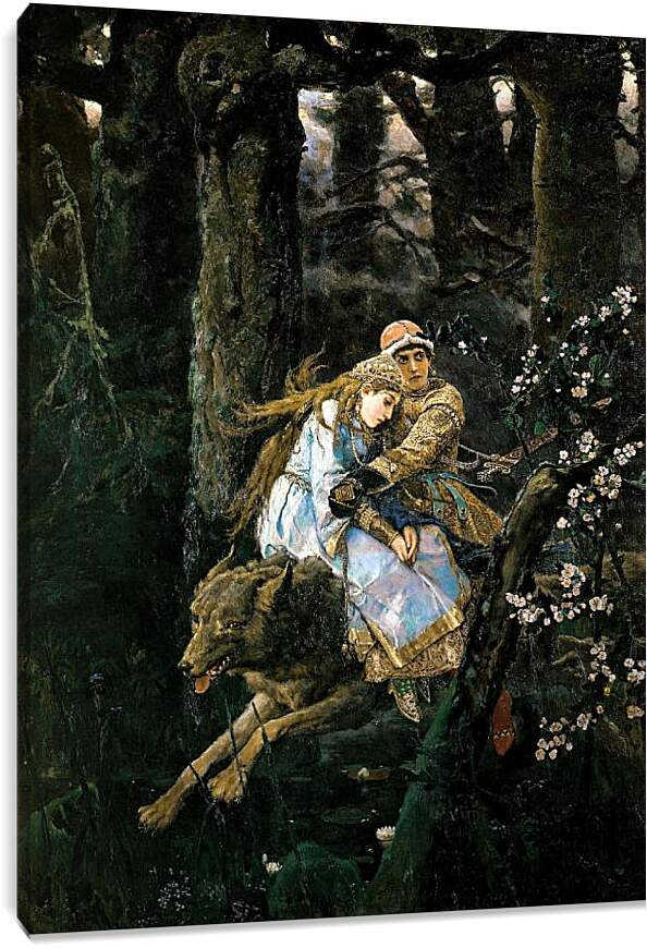 Постер и плакат - Иван-царевич на сером волке. Виктор Васнецов