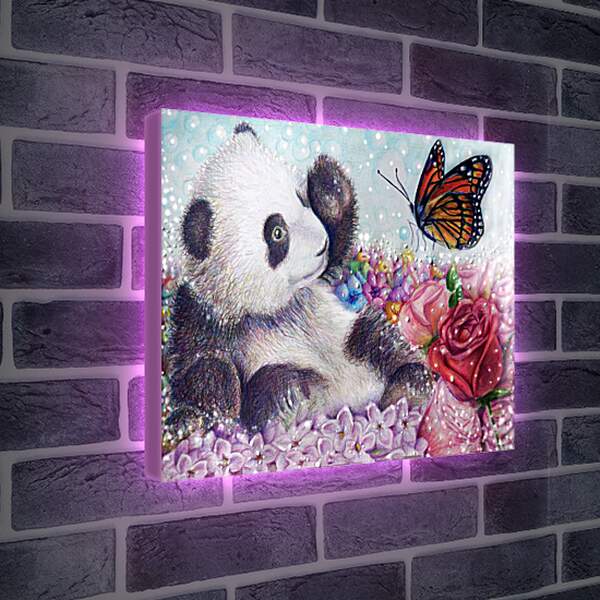 Лайтбокс световая панель - Панда