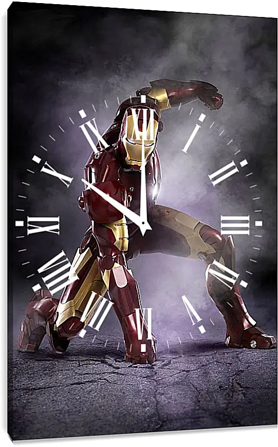 Часы картина - Железный человек. Iron Man