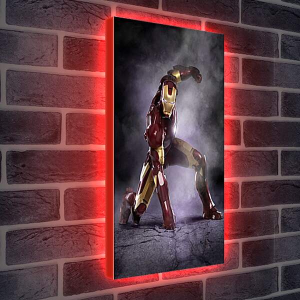 Лайтбокс световая панель - Железный человек. Iron Man