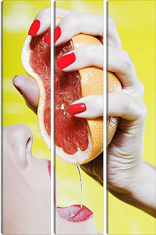 Модульная картина - Вкус грейпфрута