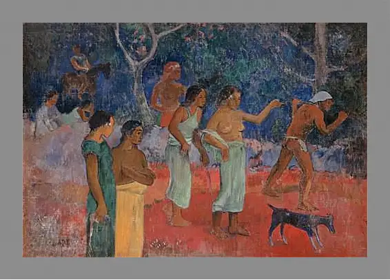 Картина в раме - Scene from Tahitian Life. Поль Гоген