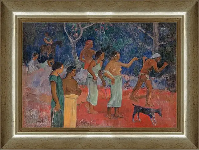 Картина в раме - Scene from Tahitian Life. Поль Гоген