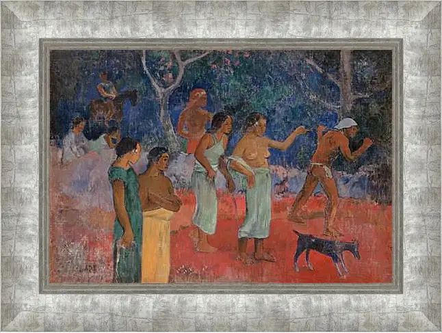 Картина в раме - Scene from Tahitian Life. Поль Гоген