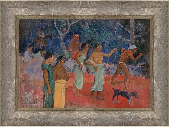 Картина в раме - Scene from Tahitian Life. Поль Гоген