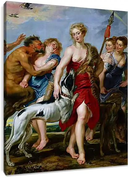 Постер и плакат - Diana and Nymphs Departing for the Hunt. Питер Пауль Рубенс