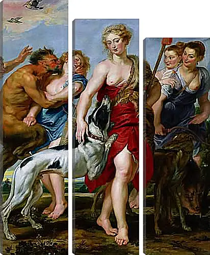 Модульная картина - Diana and Nymphs Departing for the Hunt. Питер Пауль Рубенс