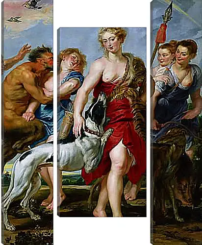 Модульная картина - Diana and Nymphs Departing for the Hunt. Питер Пауль Рубенс