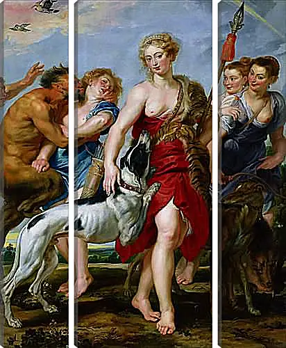 Модульная картина - Diana and Nymphs Departing for the Hunt. Питер Пауль Рубенс