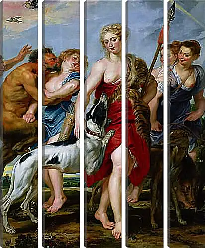 Модульная картина - Diana and Nymphs Departing for the Hunt. Питер Пауль Рубенс