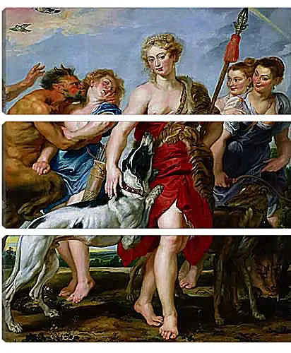 Модульная картина - Diana and Nymphs Departing for the Hunt. Питер Пауль Рубенс