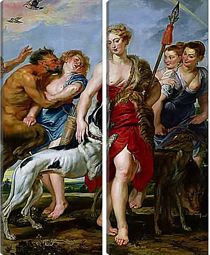 Модульная картина - Diana and Nymphs Departing for the Hunt. Питер Пауль Рубенс