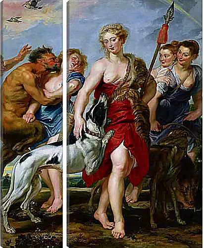 Модульная картина - Diana and Nymphs Departing for the Hunt. Питер Пауль Рубенс