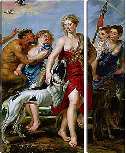 Модульная картина - Diana and Nymphs Departing for the Hunt. Питер Пауль Рубенс