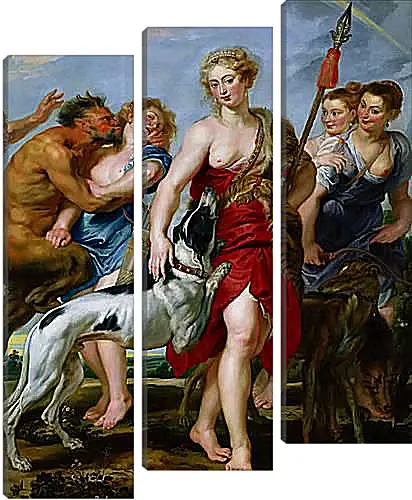 Модульная картина - Diana and Nymphs Departing for the Hunt. Питер Пауль Рубенс