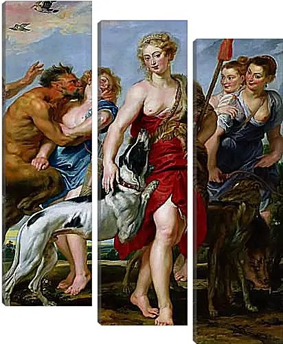 Модульная картина - Diana and Nymphs Departing for the Hunt. Питер Пауль Рубенс