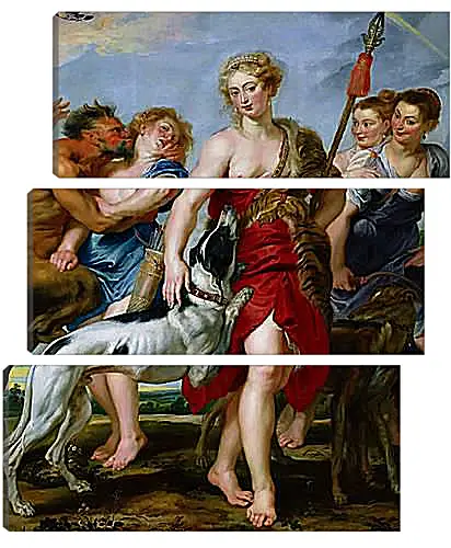 Модульная картина - Diana and Nymphs Departing for the Hunt. Питер Пауль Рубенс