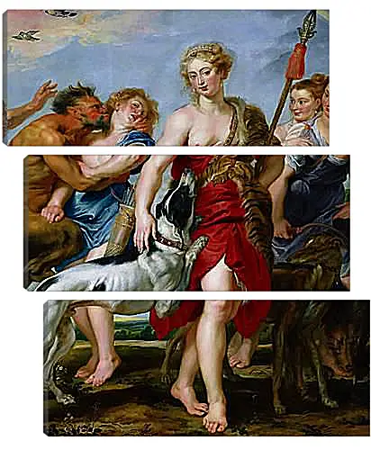 Модульная картина - Diana and Nymphs Departing for the Hunt. Питер Пауль Рубенс