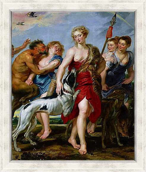 Картина в раме - Diana and Nymphs Departing for the Hunt. Питер Пауль Рубенс