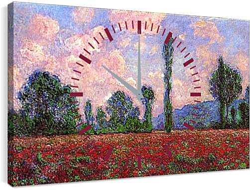 Часы картина - Landscape of Vernon. Клод Моне
