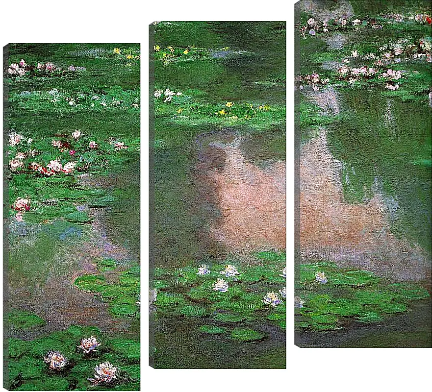 Модульная картина - The Water Lillie. Клод Моне