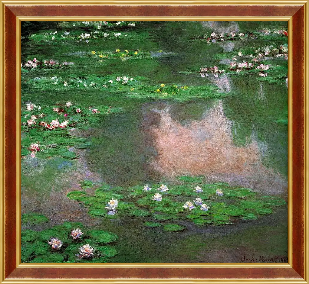 Картина в раме - The Water Lillie. Клод Моне