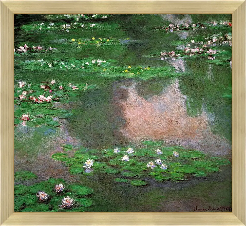 Картина в раме - The Water Lillie. Клод Моне