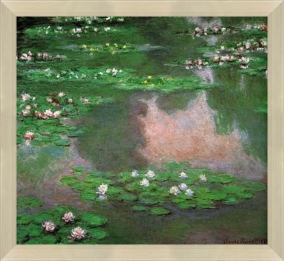 Картина в раме - The Water Lillie. Клод Моне