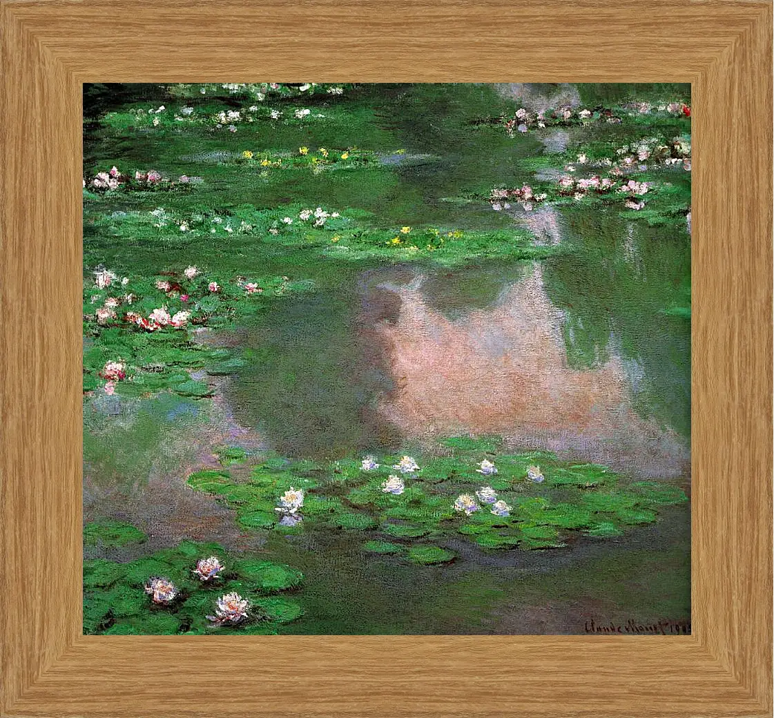 Картина в раме - The Water Lillie. Клод Моне